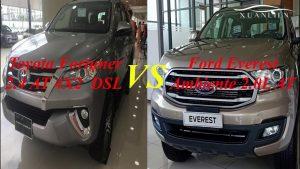 So sánh Ford Everest và Toyota Fortuner (Phần 1)